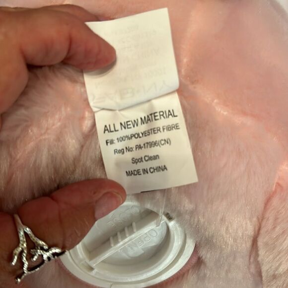 FAB NY Jumbo Plush Piggy Bank Pink Hug Me & Fill Me - Picture 9 of 12